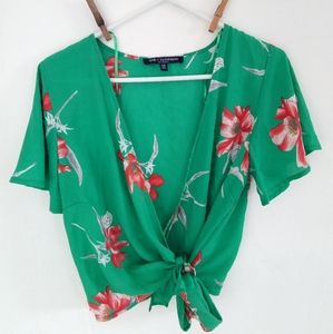 Green Tropical Top XS